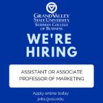 We're Hiring - Assistant or Associate Professor - Marketing